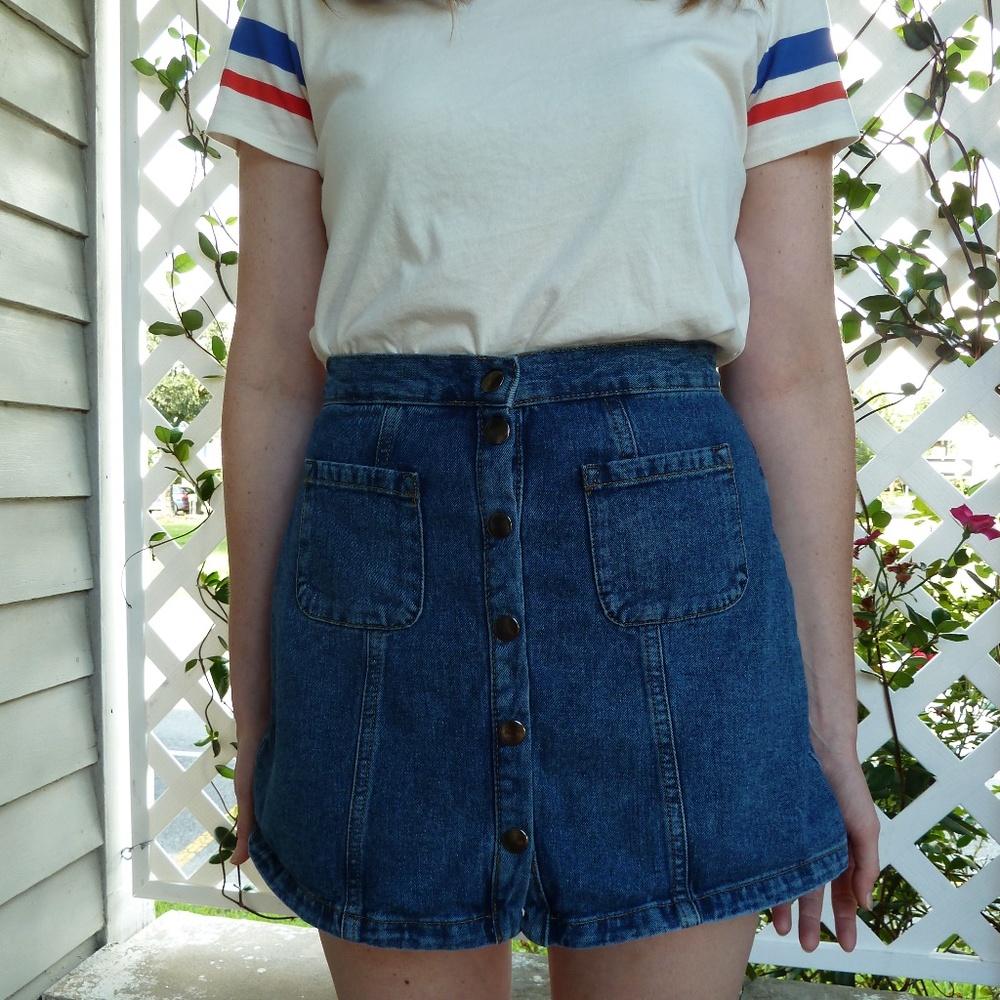 Denim Mini Skirt